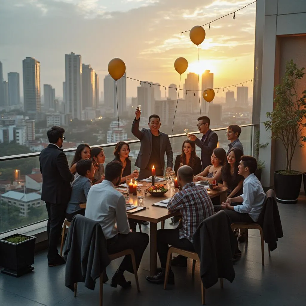 Celebración de aniversario de la empresa